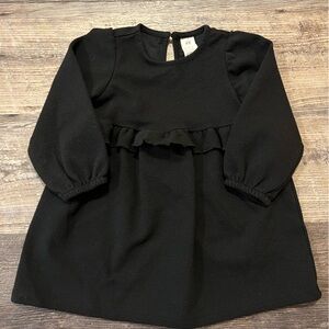Black H&M ruffle dress